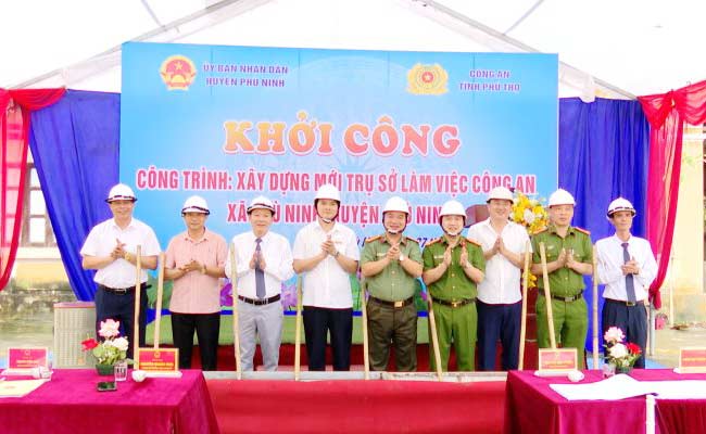 Khởi công xây dựng trụ sở Công an xã Phù Ninh